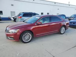 Volkswagen salvage cars for sale: 2017 Volkswagen Passat SE