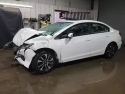 Salvage cars for sale at Elgin, IL auction: 2013 Honda Civic EXL