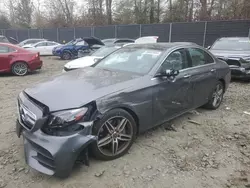 Salvage cars for sale at Waldorf, MD auction: 2018 Mercedes-Benz E 300 4matic