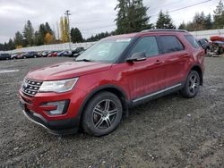 Salvage cars for sale at Graham, WA auction: 2017 Ford Explorer XLT