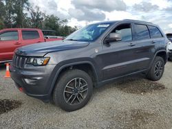 Salvage cars for sale at Riverview, FL auction: 2019 Jeep Grand Cherokee Trailhawk