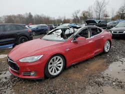 Salvage cars for sale at Chalfont, PA auction: 2014 Tesla Model S