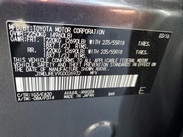 2016 Toyota Rav4 HV Limited