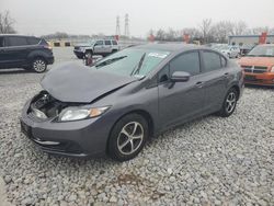 Salvage cars for sale at Barberton, OH auction: 2015 Honda Civic SE