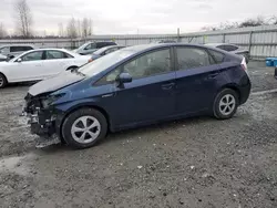 Salvage cars for sale from Copart Arlington, WA: 2013 Toyota Prius