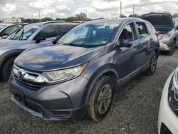 Salvage cars for sale at Fort Pierce, FL auction: 2018 Honda CR-V LX