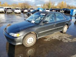 Salvage cars for sale at Woodburn, OR auction: 1995 Honda Civic EX