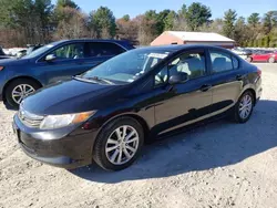 Honda salvage cars for sale: 2012 Honda Civic EX