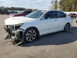 Salvage cars for sale at Dunn, NC auction: 2016 Honda Accord EXL