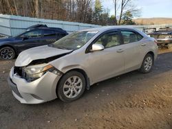 Salvage cars for sale at Center Rutland, VT auction: 2014 Toyota Corolla L