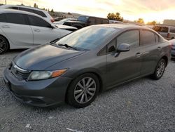 Salvage cars for sale at Mentone, CA auction: 2012 Honda Civic EXL