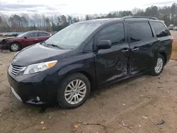 Salvage cars for sale from Copart Charles City, VA: 2016 Toyota Sienna XLE