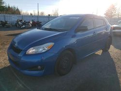 Salvage cars for sale at Bowmanville, ON auction: 2010 Toyota Corolla Matrix