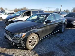 Salvage cars for sale at Hillsborough, NJ auction: 2018 Mercedes-Benz C 300 4matic