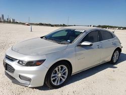 Salvage cars for sale at New Braunfels, TX auction: 2017 Chevrolet Malibu LT