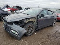 Salvage cars for sale at Elgin, IL auction: 2017 Ford Fusion SE