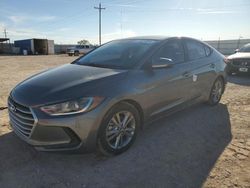 Salvage cars for sale at Andrews, TX auction: 2018 Hyundai Elantra SEL