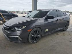 Salvage cars for sale from Copart West Palm Beach, FL: 2019 Honda Civic EX