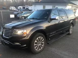 Salvage cars for sale at New Britain, CT auction: 2017 Lincoln Navigator L Select