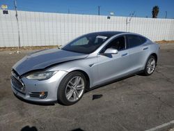 Salvage cars for sale at Van Nuys, CA auction: 2016 Tesla Model S