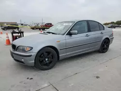 Salvage cars for sale at Grand Prairie, TX auction: 2004 BMW 325 I