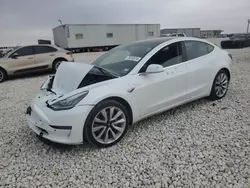 2018 Tesla Model 3 en venta en Taylor, TX