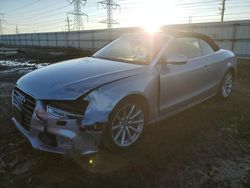 Salvage cars for sale at Elgin, IL auction: 2017 Audi A5 Sport