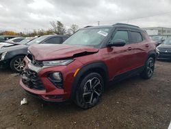 Salvage cars for sale at Chicago Heights, IL auction: 2022 Chevrolet Trailblazer RS