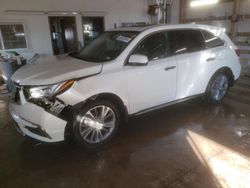 Salvage cars for sale from Copart Pekin, IL: 2017 Acura MDX Technology