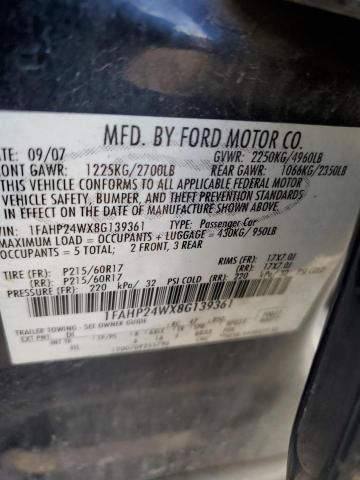 2008 Ford Taurus SEL