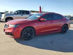 Salvage cars for sale at Grand Prairie, TX auction: 2020 Acura TLX Technology