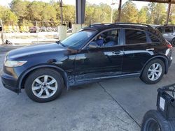 Salvage cars for sale at Gaston, SC auction: 2005 Infiniti FX35