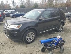 Salvage cars for sale at Waldorf, MD auction: 2018 Ford Explorer XLT