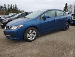 Salvage cars for sale at Bowmanville, ON auction: 2013 Honda Civic LX