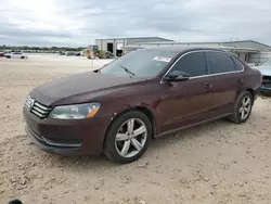 2012 Volkswagen Passat SE en venta en San Antonio, TX