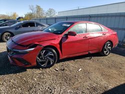 Salvage cars for sale from Copart Chicago Heights, IL: 2024 Hyundai Elantra Limited