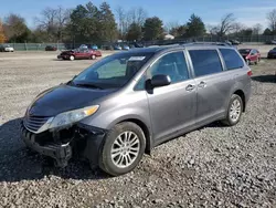 Toyota salvage cars for sale: 2017 Toyota Sienna XLE