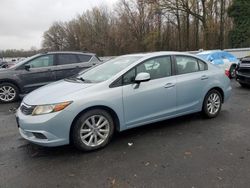 Vehiculos salvage en venta de Copart Glassboro, NJ: 2012 Honda Civic EX