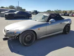 Salvage cars for sale at Orlando, FL auction: 2000 Honda S2000