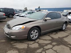 Salvage cars for sale from Copart Cleveland: 2006 Chevrolet Monte Carlo LT