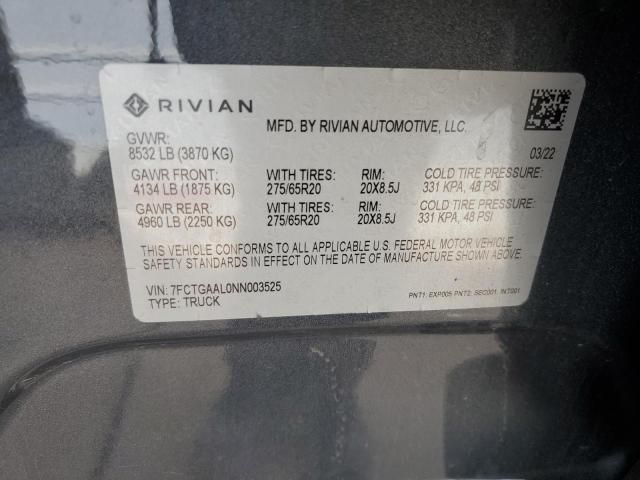 2022 Rivian R1T Launch Edition