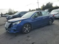 Salvage cars for sale from Copart San Martin, CA: 2015 Subaru Legacy 2.5I Limited