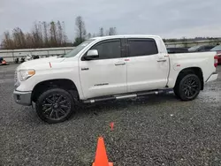 Toyota Tundra Crewmax Limited salvage cars for sale: 2015 Toyota Tundra Crewmax Limited