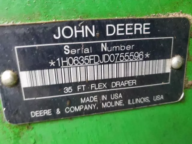 2016 John Deere 635FD