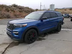 Salvage cars for sale at Reno, NV auction: 2022 Ford Explorer ST