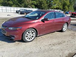 Chevrolet salvage cars for sale: 2016 Chevrolet Malibu LT