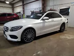 Salvage cars for sale at Haslet, TX auction: 2015 Mercedes-Benz C 400 4matic