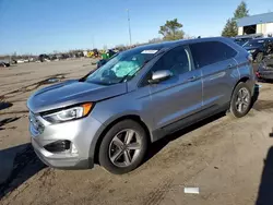 Salvage cars for sale at Woodhaven, MI auction: 2021 Ford Edge SEL