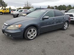 Salvage cars for sale at San Martin, CA auction: 2005 Acura RL