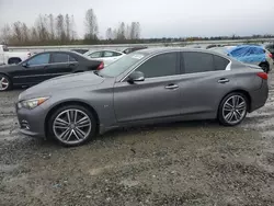 Salvage cars for sale at Arlington, WA auction: 2015 Infiniti Q50 Base